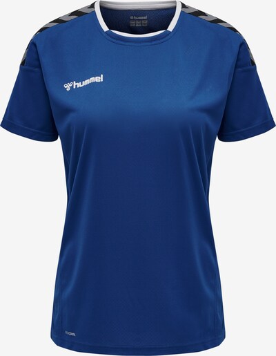 Hummel Camiseta funcional en azul / gris oscuro / negro / blanco, Vista del producto