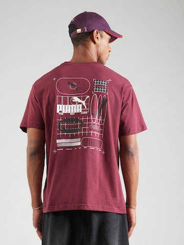 T-Shirt fonctionnel PUMA en rouge : devant