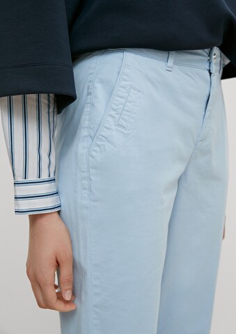 comma casual identity Tapered Chino trousers in Blue