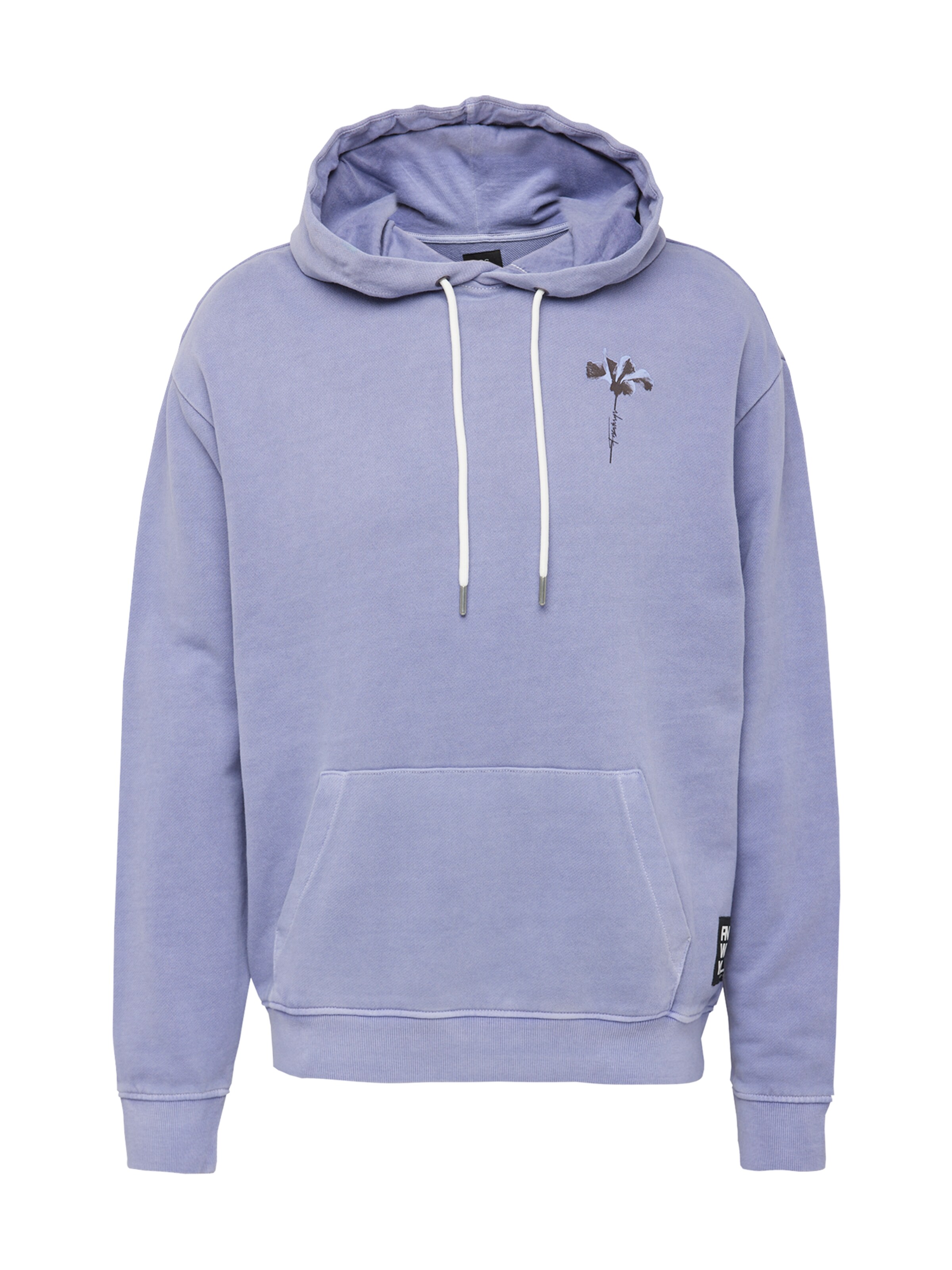 Sweat-shirt QS en violet : devant