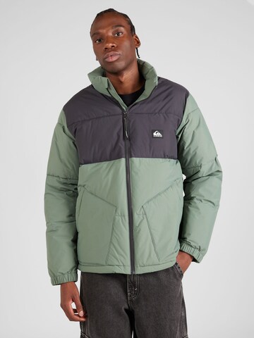 Veste outdoor 'WILD MOUNTAIN' QUIKSILVER en vert : devant