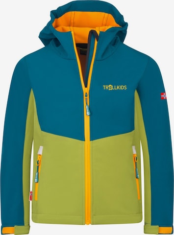 TROLLKIDS Outdoor jacket in Green: front