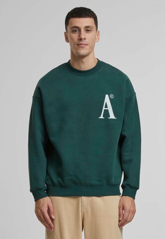Another Cotton Lab Sweatshirt 'Tennis Society' in Grün: Vorderseite