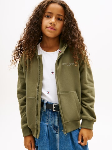 TOMMY HILFIGER Sweatjacke in Grün