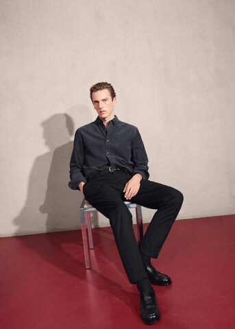 MANGO MAN Regular Fit Hemd 'Tadi' in Grau