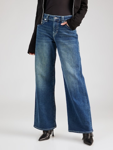 Wide leg Jeans de la True Religion pe albastru: față