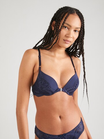 Hunkemöller - Push-up Sujetador 'Kimberley' en azul: frente