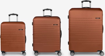 Gabol Suitcase Set 'Escape' in Bronze: front