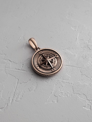 Pendentif 'WINDROSE' REYTEL en or : devant