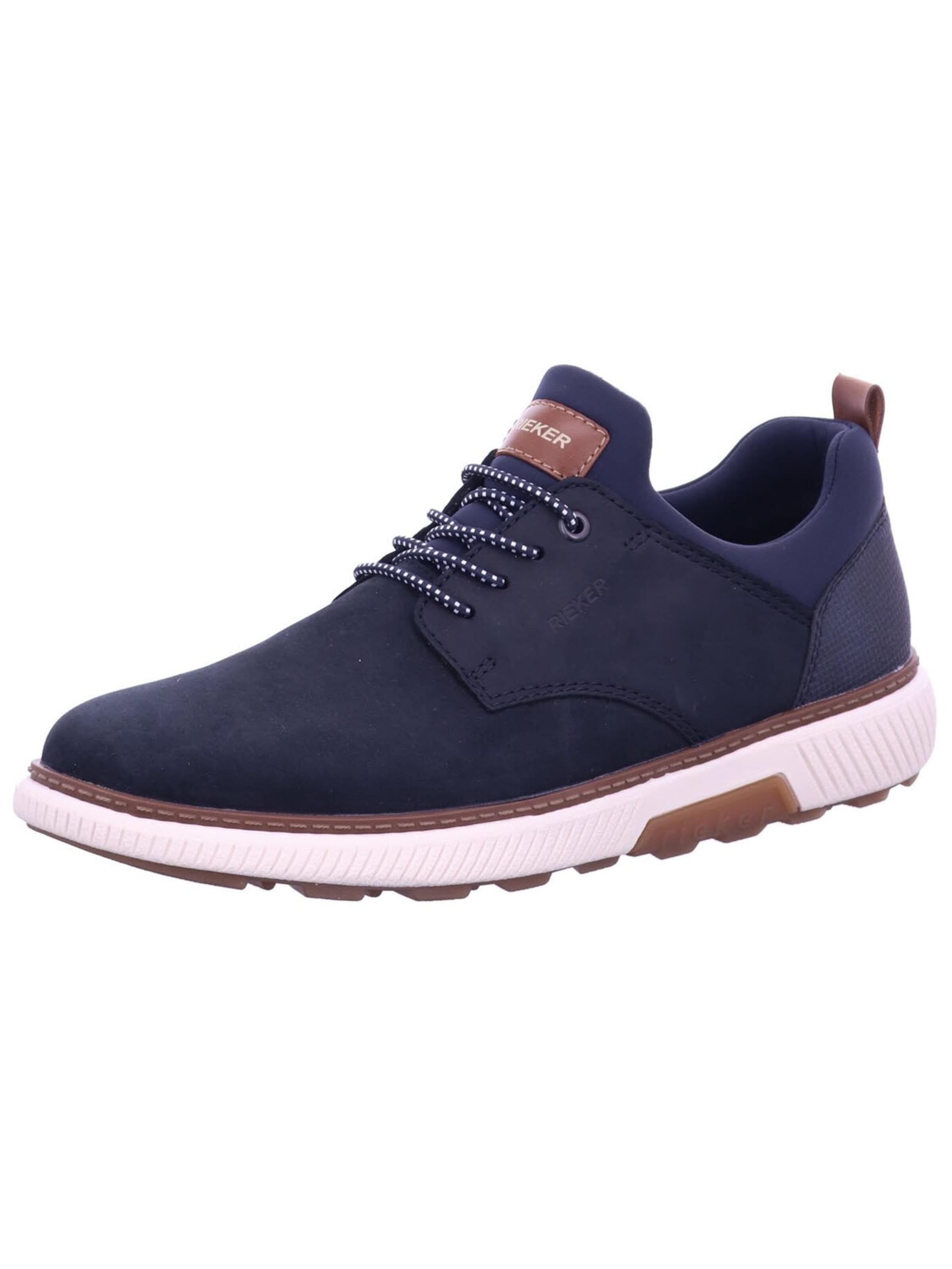 Ciabatta 'Slipper Herren B3360 14 Kunststoff (Synthetik) in blau' di Rieker in blu: frontale