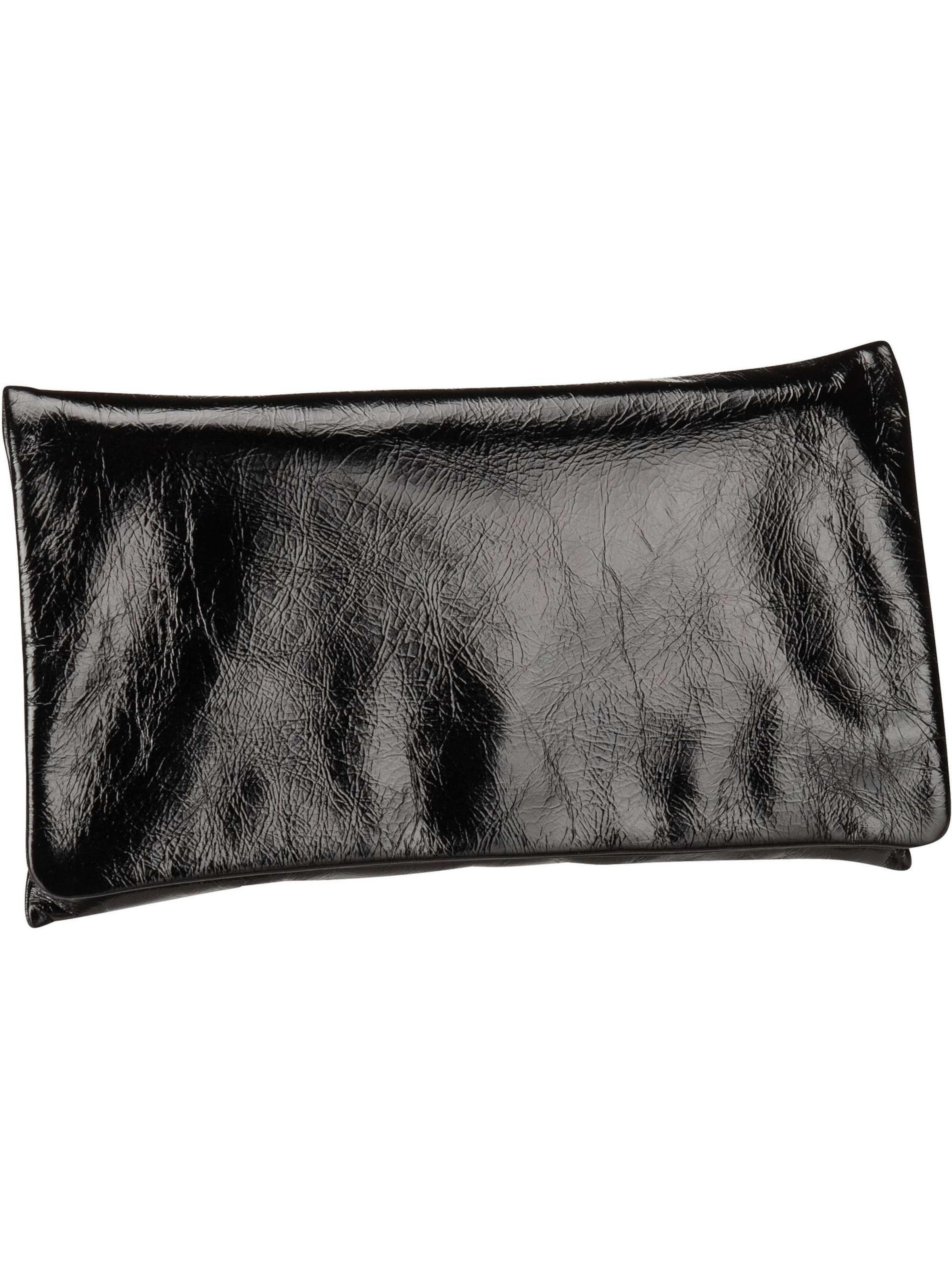 ABRO Clutch 'Athene' in Schwarz: Vorderseite