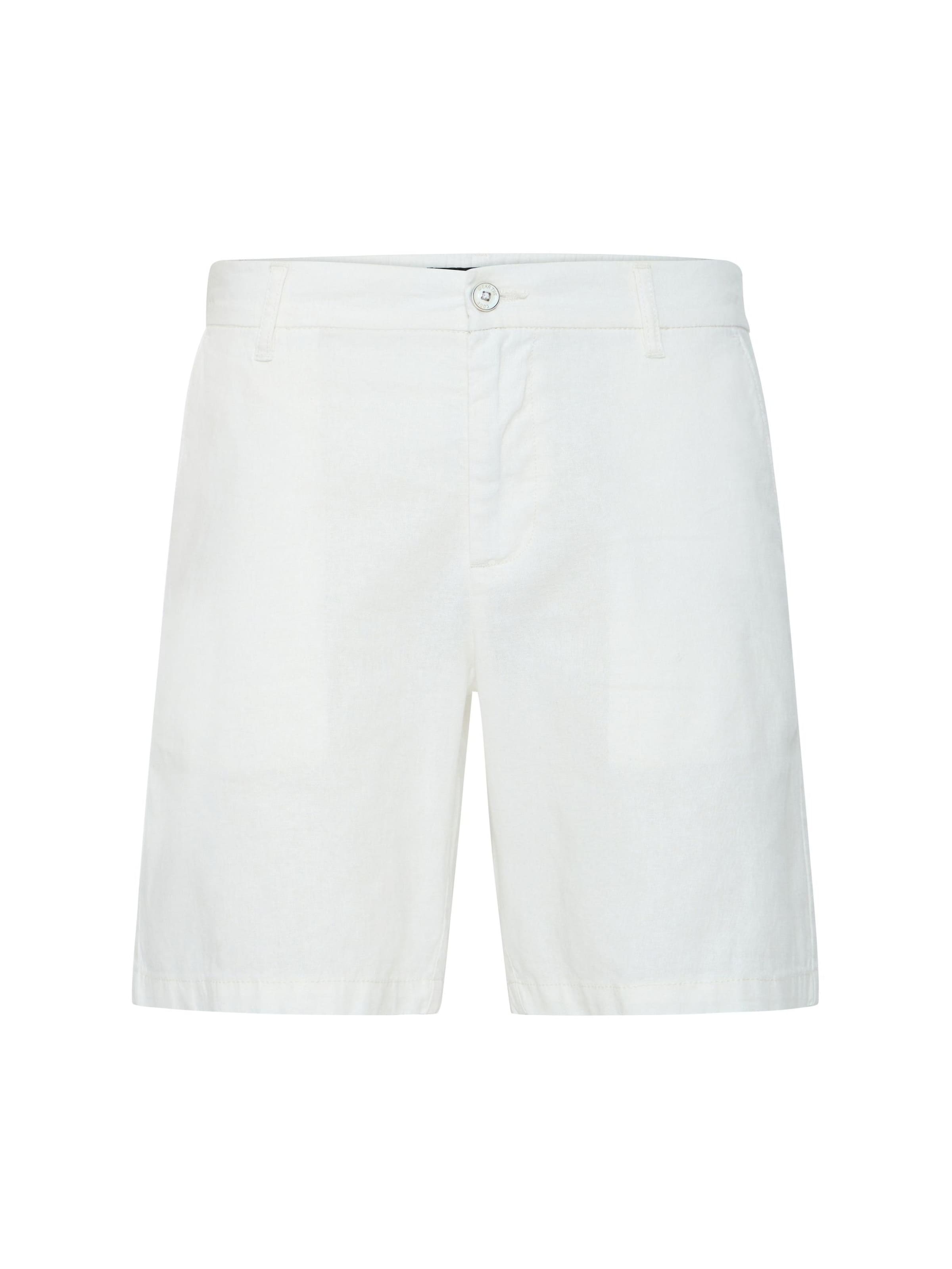 INDICODE JEANS Shorts ' IDPassala ' in Weiß: Vorderseite