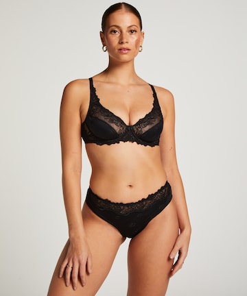 Hunkemöller T-shirt Bra 'Diva' in Black