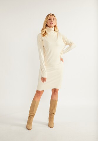 usha WHITE LABEL Knitted dress in Beige