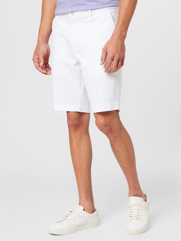 BOSS Szabványos Chino nadrág - fehér: elől