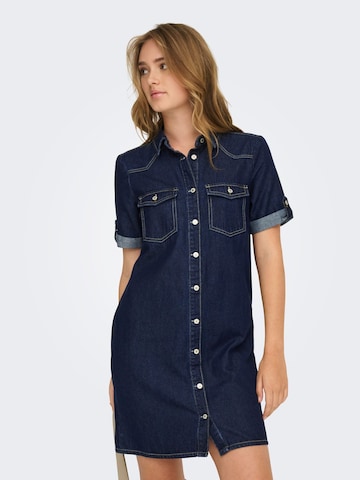 Robe-chemise 'ONLLisa' ONLY en bleu : devant