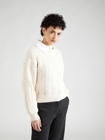 VERO MODA Sweater 'FABULOUS' in Beige: front