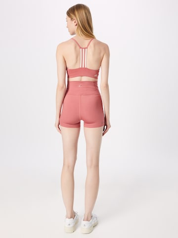 ADIDAS SPORTSWEAR Skinny Παντελόνι φόρμας 'Studio Luxe Fire Super-High-Waisted' σε ροζ