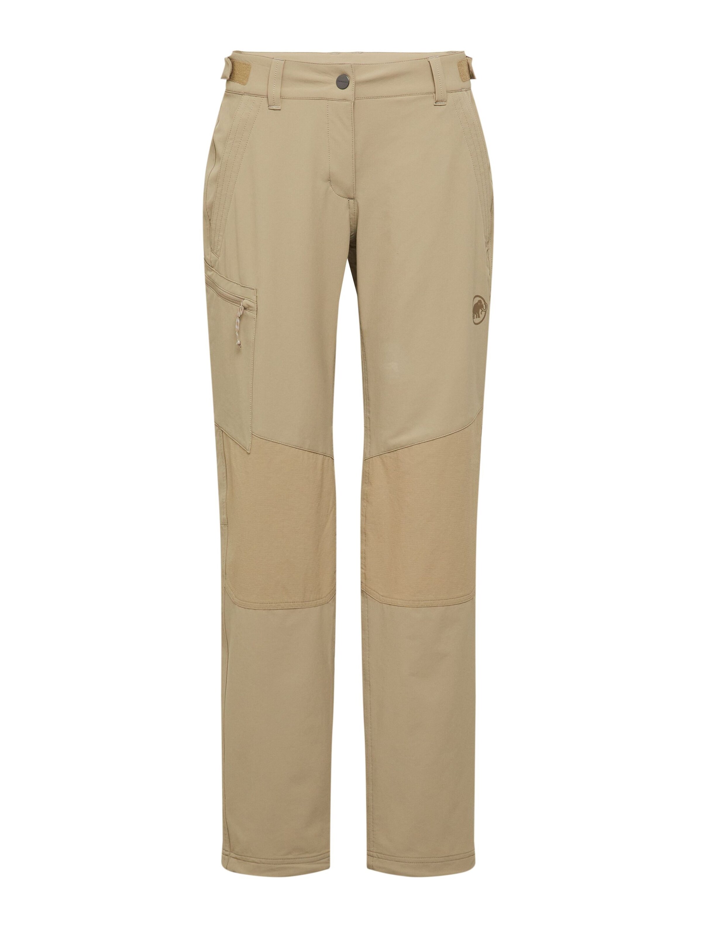 MAMMUT Regular Outdoor Pants in Beige: front