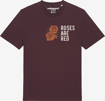 Watapparel Shirt 'Roses are red' in Rood: voorkant