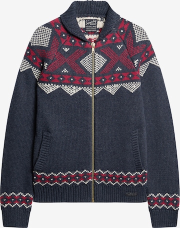 Superdry Strickjacke in Blau: predná strana