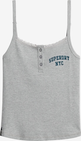 Superdry Top 'Athletic Essentials' in Grijs: voorkant