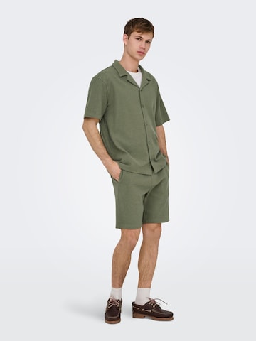Only & Sons - Ajuste confortable Camisa 'ONSKosta' en verde