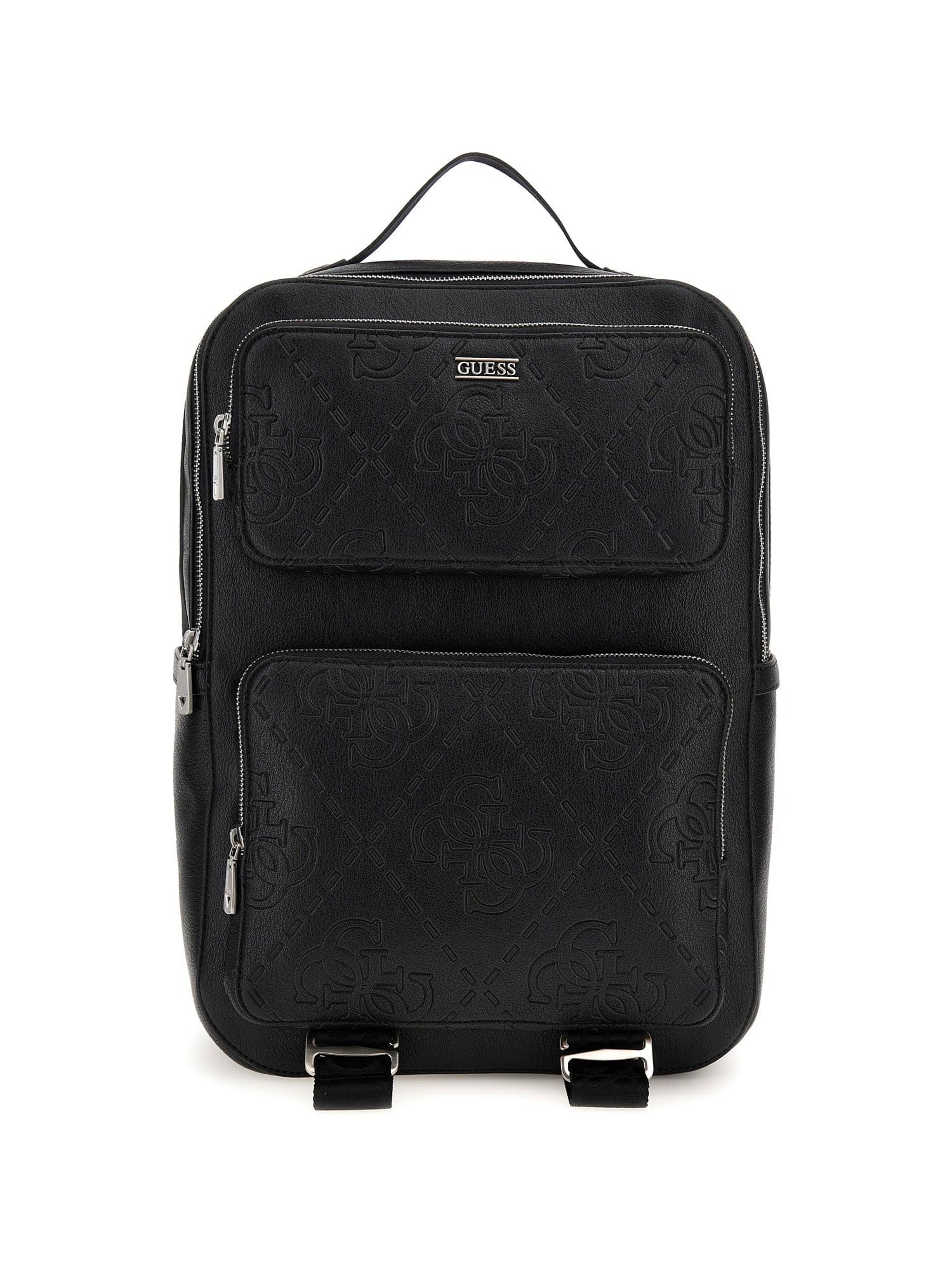 GUESS Rucksack 'Boston' in Schwarz: Vorderseite
