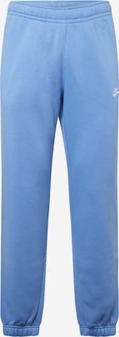Nike Sportswear Дънки Tapered Leg Панталон 'Club Fleece' в синьо: отпред