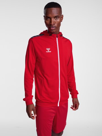 Hummel Sportsweatshirt 'AUTHENTIC' in Rot: predná strana