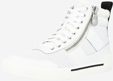 Sneaker alta 'S-Dvelows' di DIESEL in bianco: frontale