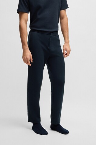 BOSS Regular Pajama Pants in Blue: front