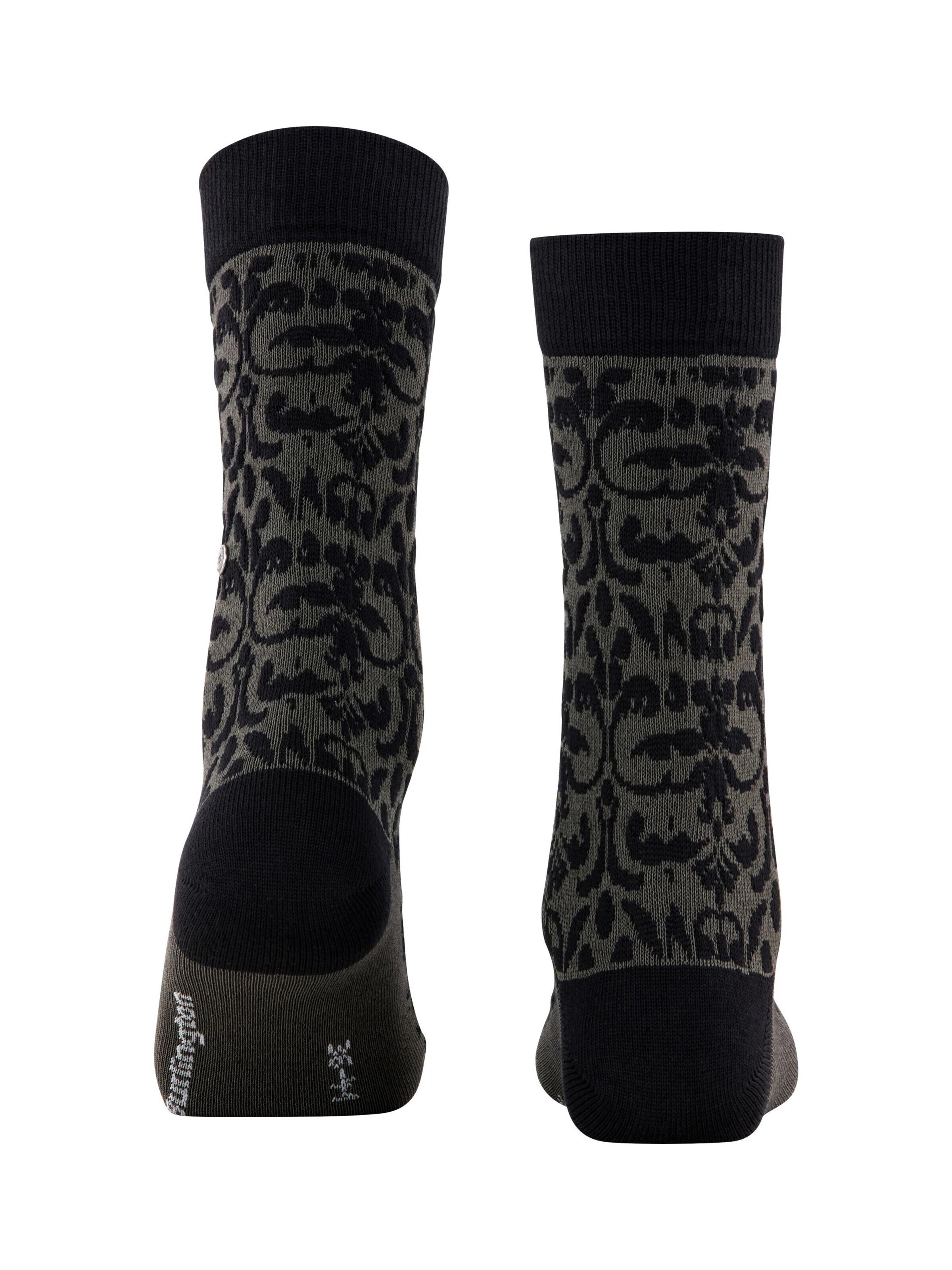 BURLINGTON Socks 'Ornamental' in Black