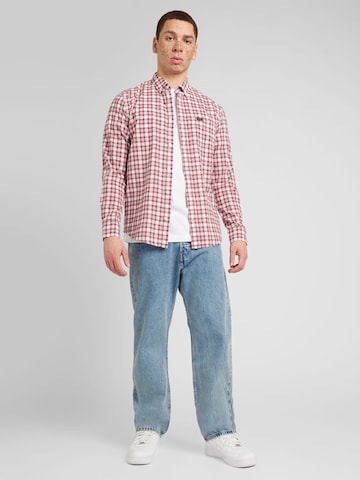 Lee Regular fit Button Up Shirt in Red