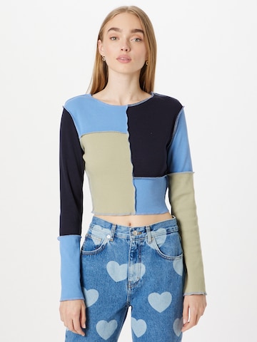 Nasty Gal Shirt in Blue: front