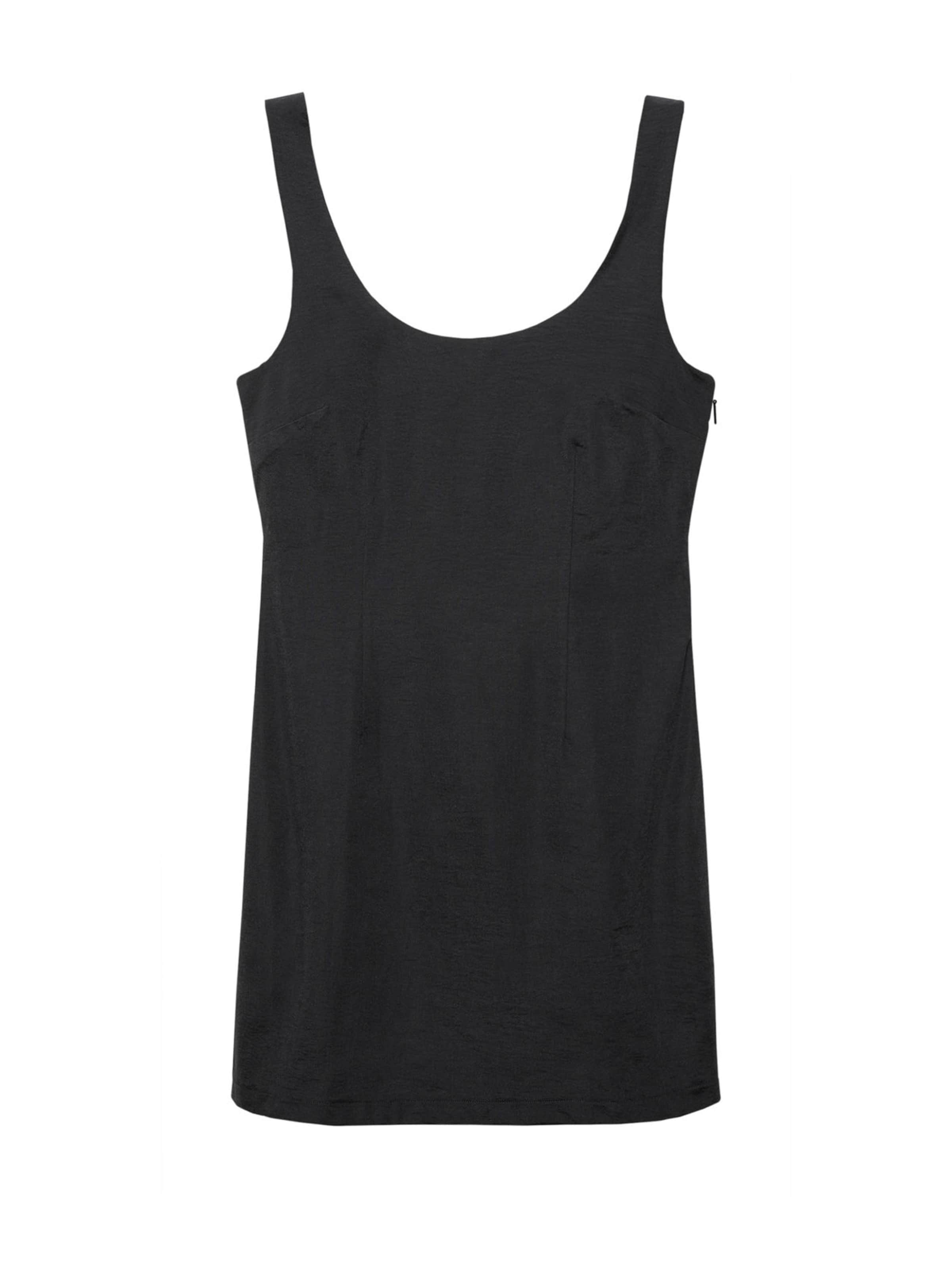 Rochie de vară 'BENGALA' de la MANGO pe negru: față