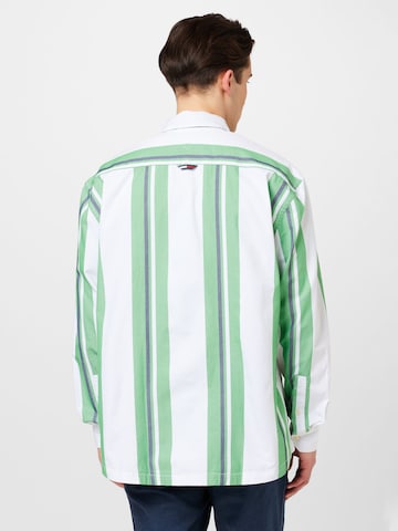 Tommy Jeans Regular fit Button Up Shirt in Green