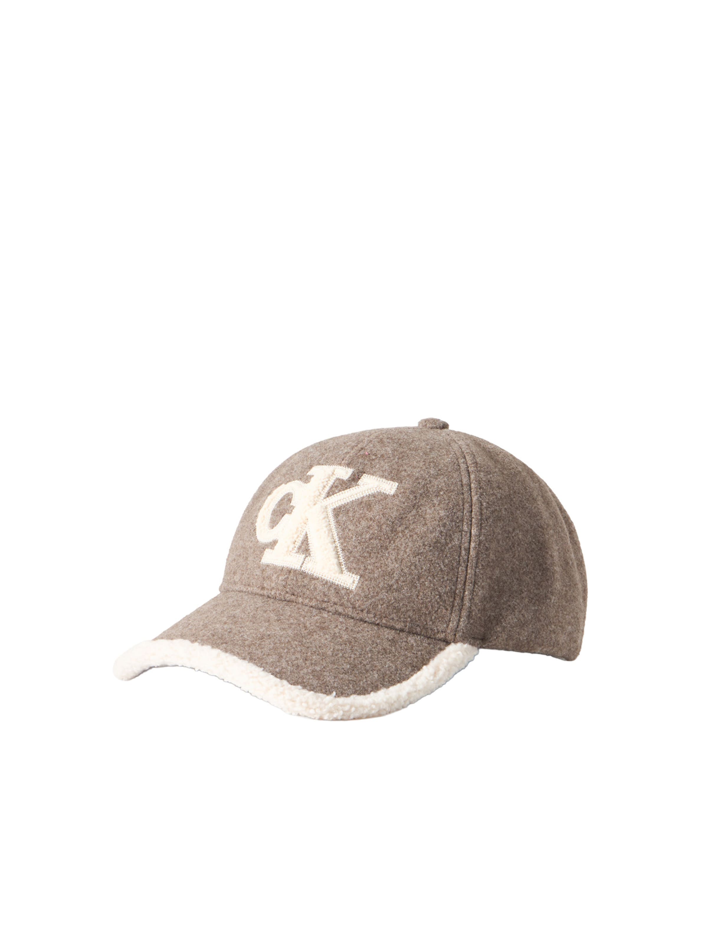 Cappello da baseball di Calvin Klein in marrone: frontale