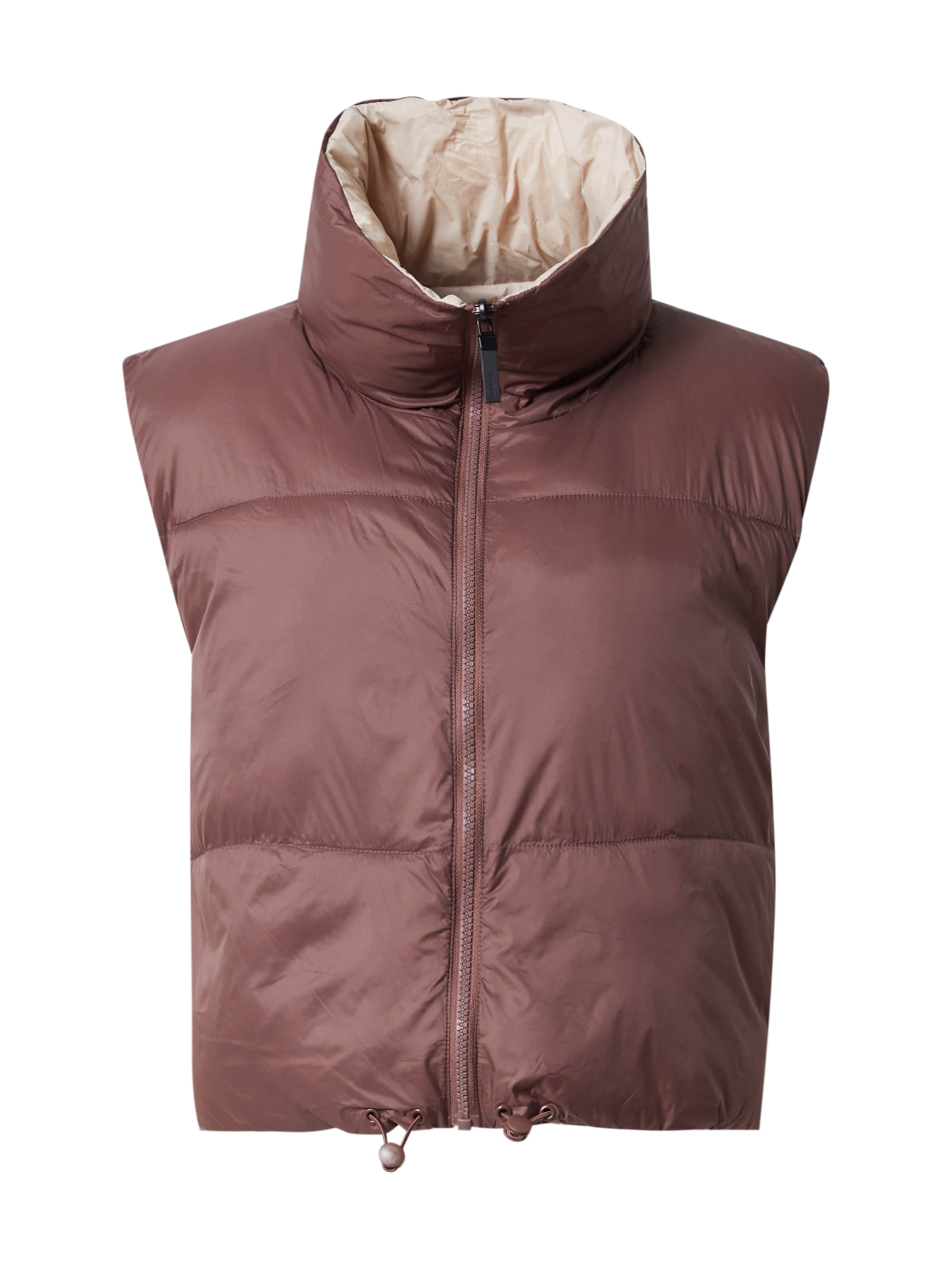 Gilet 'NMAles' di Noisy may in marrone: frontale