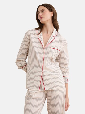 ETAM Pajama Shirt 'BEGUIN' in Beige