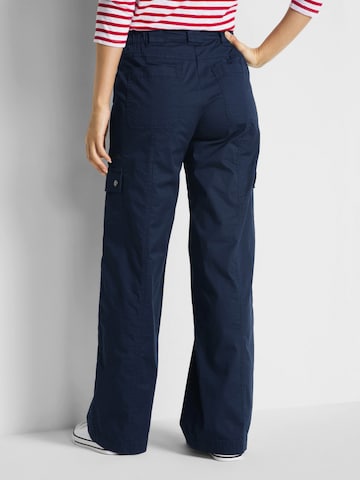 bonprix Regular Cargobroek in Blauw