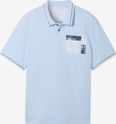 TOM TAILOR Men + Poloshirt in hellblau / weiß, Produktansicht