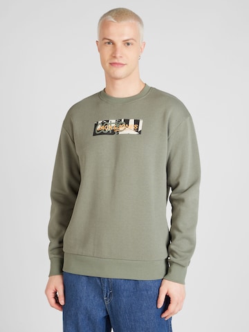 Sweat-shirt JACK & JONES en vert : devant