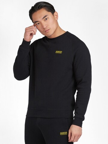 Barbour International Sweatshirt in Black: front