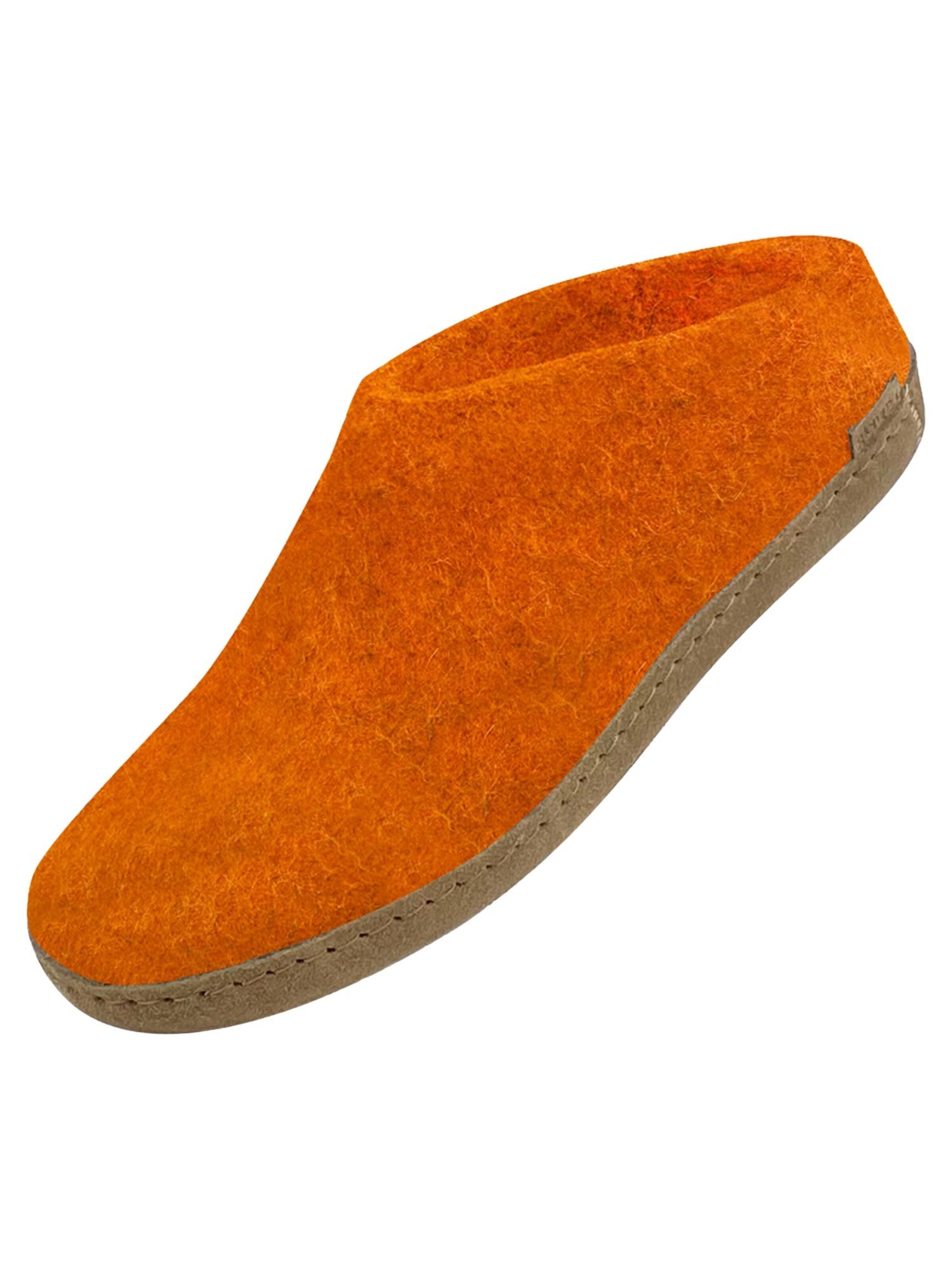 Glerups Slippers 'Classic' in Orange