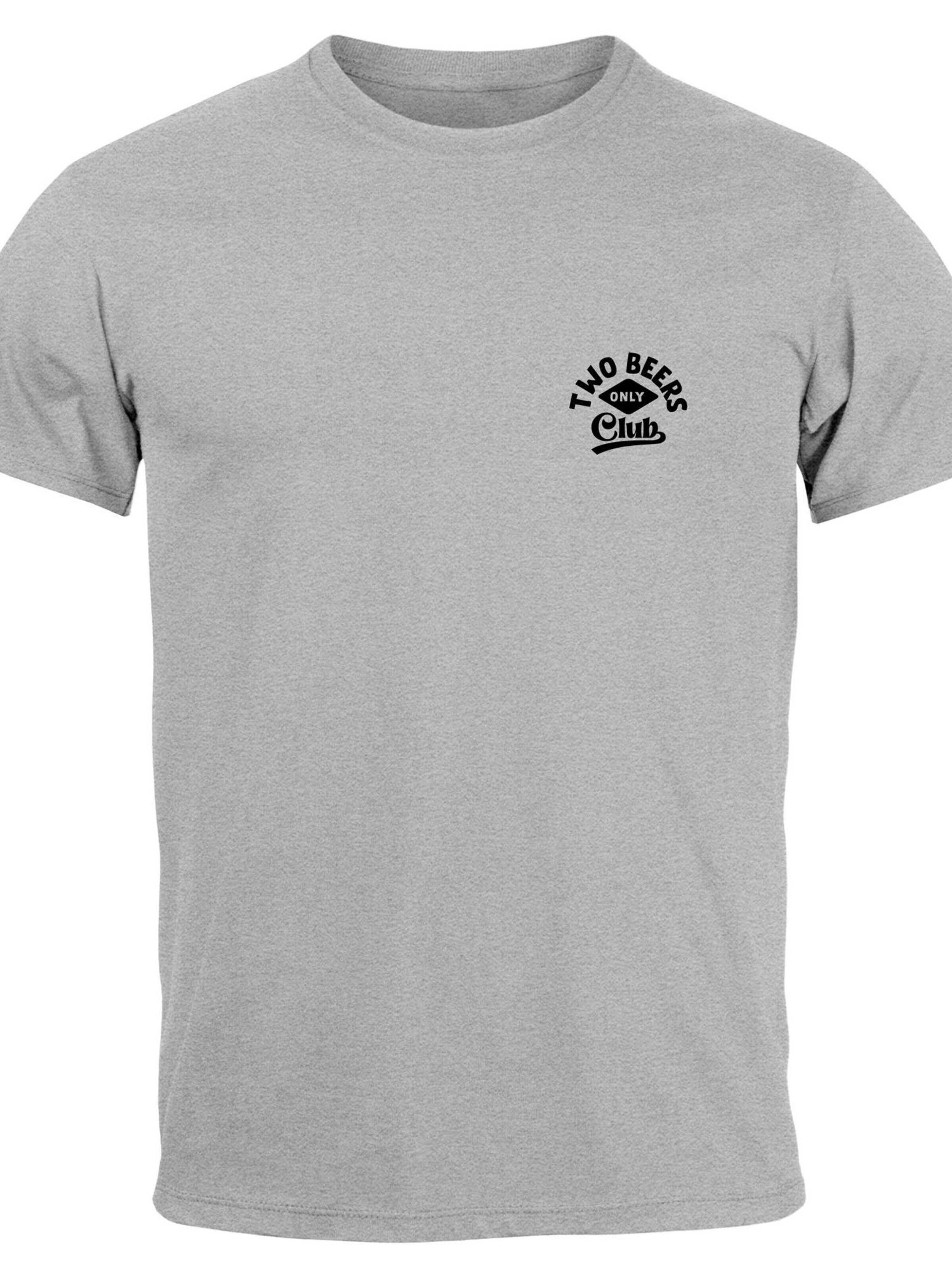 Neverless Shirt 'Two Beers only' in Grey