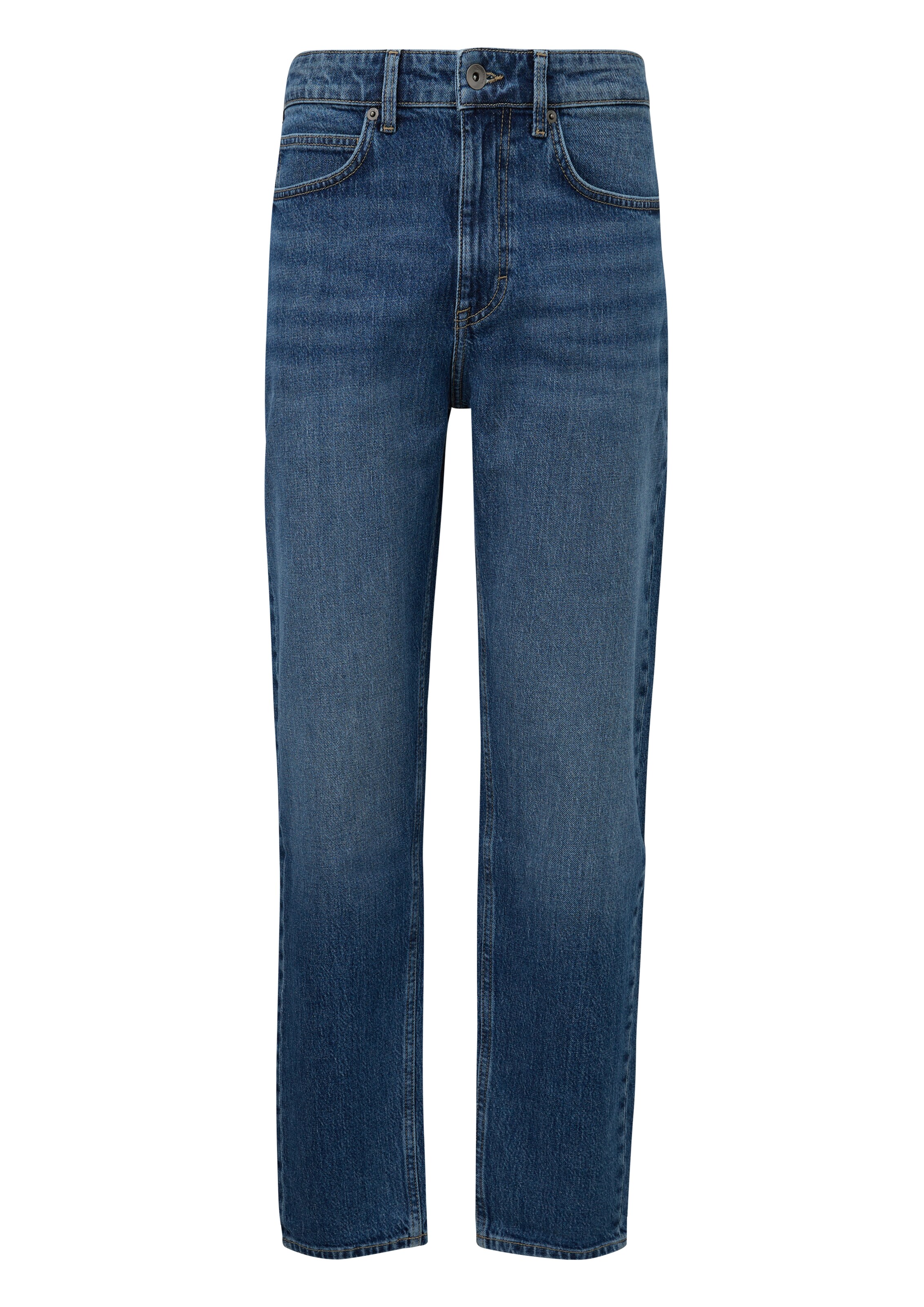 QS Tapered Jeans 'Devon' in Blauw: voorkant