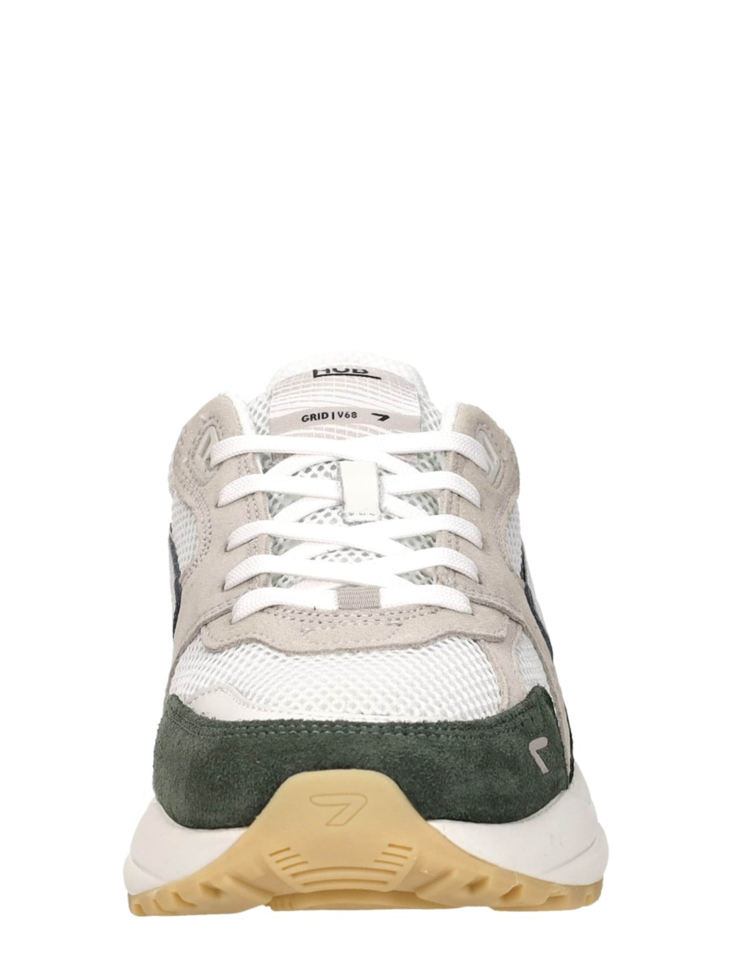 Baskets basses 'Grid S48' HUB en vert