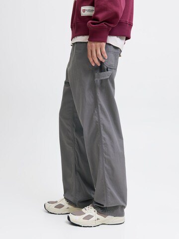 JACK & JONES Loose fit Trousers 'JPSTAlex' in Grey