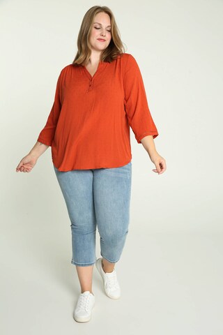 Paprika Bluse 'Iris ' in Orange: Vorderseite